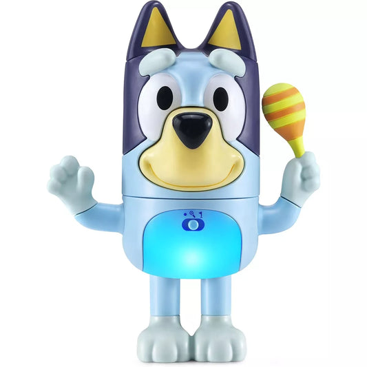 VTech Shake It Bluey, Official Character, Interactive Toddler Toy with Music, Sounds and Phrases from the TV show, Educational Learning Gift for Kids Age 3+, English Version, Blue